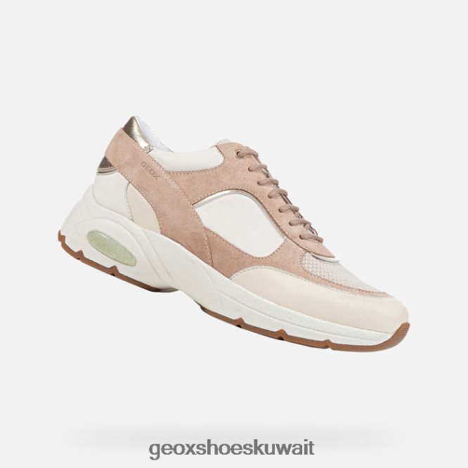 Geox BLL84T125 Alhour Woman Dark Skin/Off White