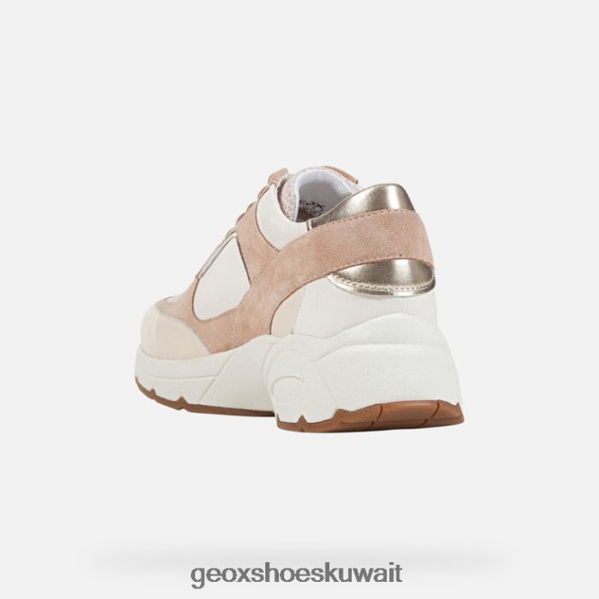 Geox BLL84T125 Alhour Woman Dark Skin/Off White