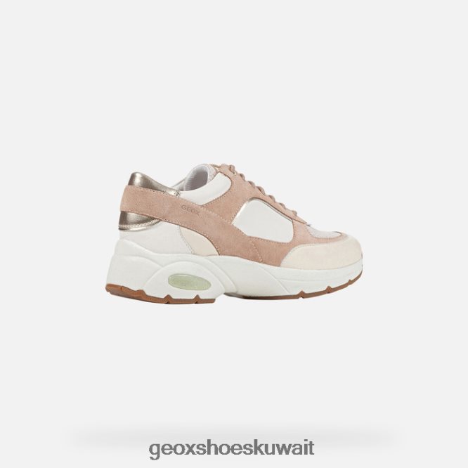 Geox BLL84T125 Alhour Woman Dark Skin/Off White
