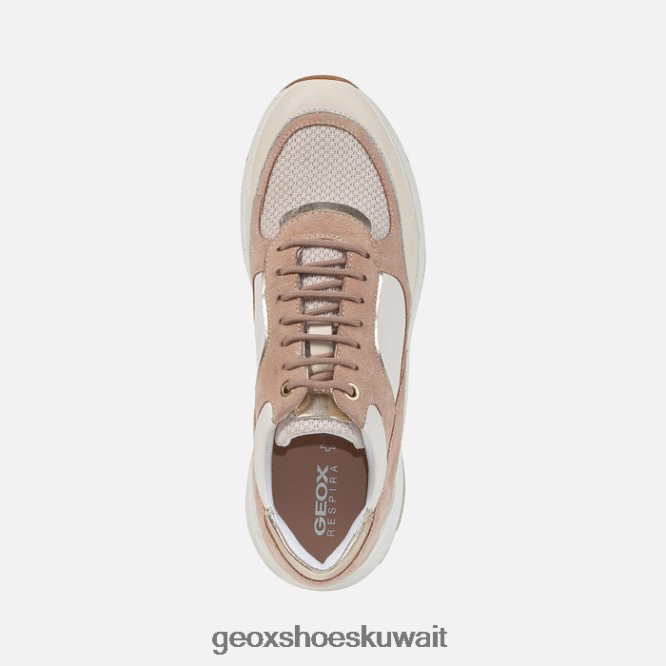 Geox BLL84T125 Alhour Woman Dark Skin/Off White