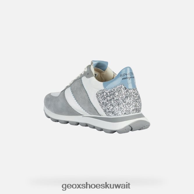 Geox BLL84T1657 Spherica Vseries Woman Light Grey/White
