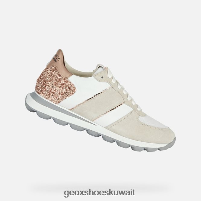 Geox BLL84T1658 Spherica Vseries Woman Off White/Rose Gold