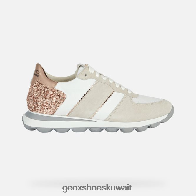 Geox BLL84T1658 Spherica Vseries Woman Off White/Rose Gold