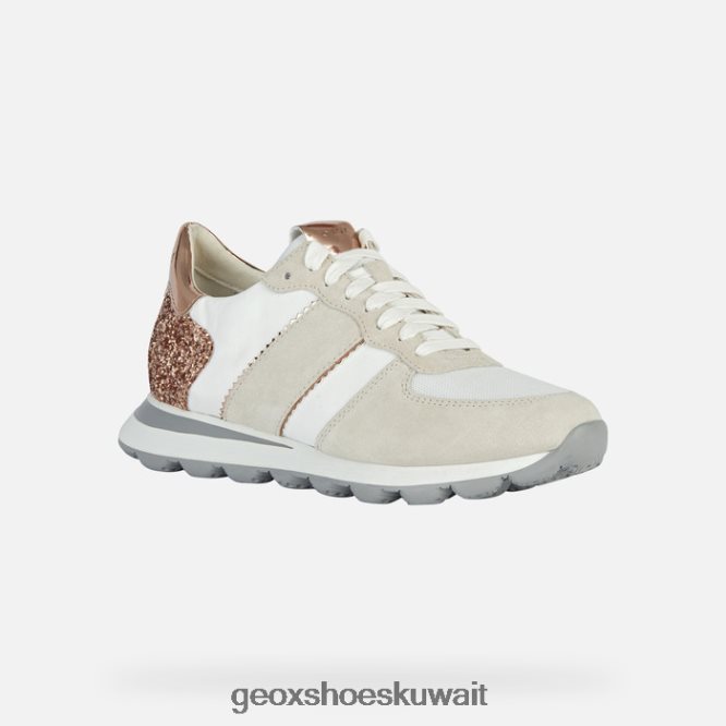 Geox BLL84T1658 Spherica Vseries Woman Off White/Rose Gold