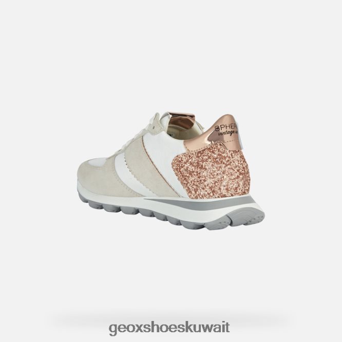 Geox BLL84T1658 Spherica Vseries Woman Off White/Rose Gold