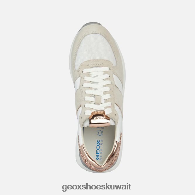Geox BLL84T1658 Spherica Vseries Woman Off White/Rose Gold