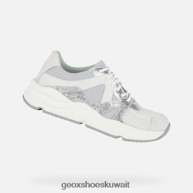 Geox BLL84T1740 Topazio Woman Light Grey/White