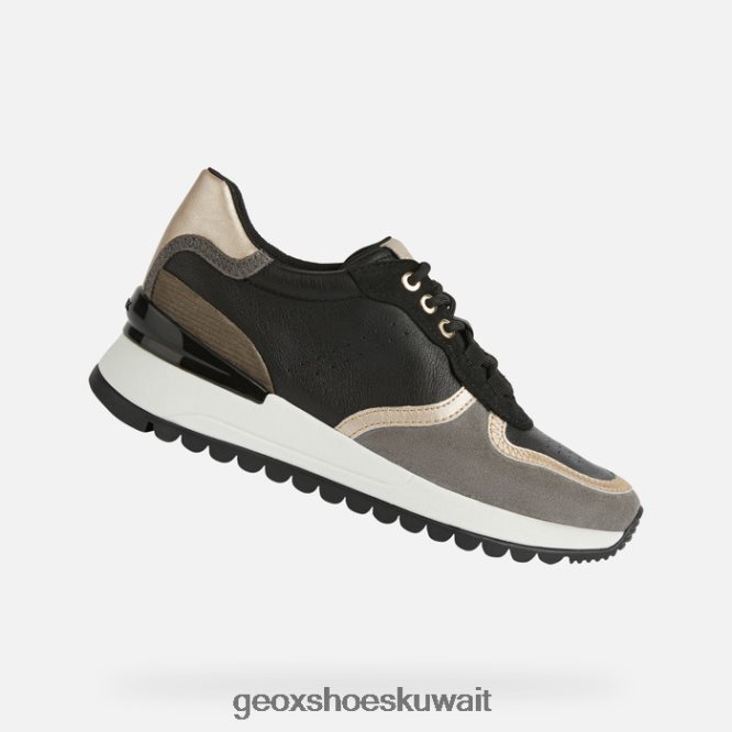 Geox BLL84T191 Desya Woman Black/Dark Grey