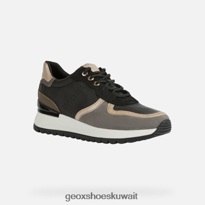 Geox BLL84T191 Desya Woman Black/Dark Grey