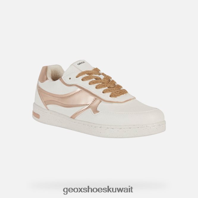 Geox BLL84T217 Jaysen Woman White/Rose Gold