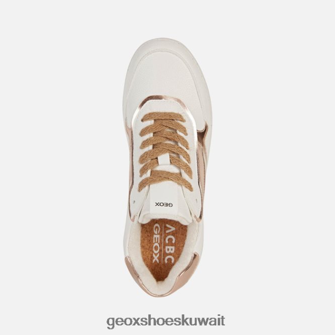 Geox BLL84T217 Jaysen Woman White/Rose Gold