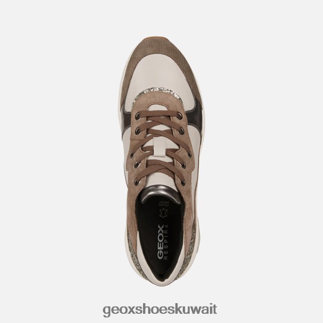 Geox BLL84T245 Alhour Woman Ice/Dark Beige