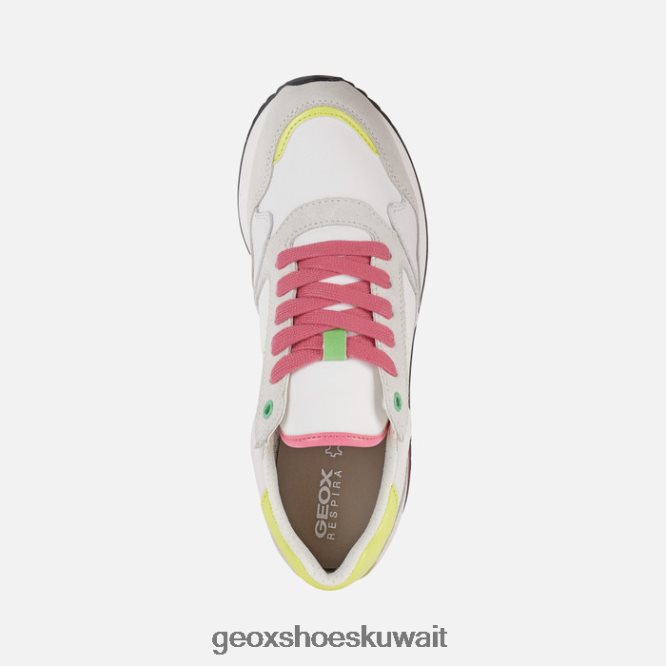 Geox BLL84T249 Doralea Woman White/Fluo Fuchsia