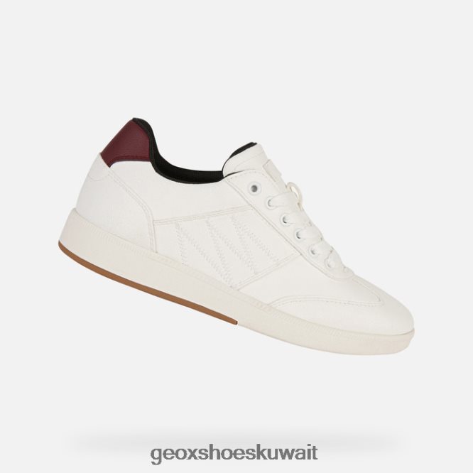 Geox BLL84T253 Meleda Woman White/Dark Burgundy