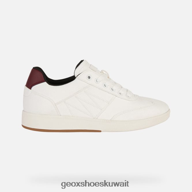 Geox BLL84T253 Meleda Woman White/Dark Burgundy