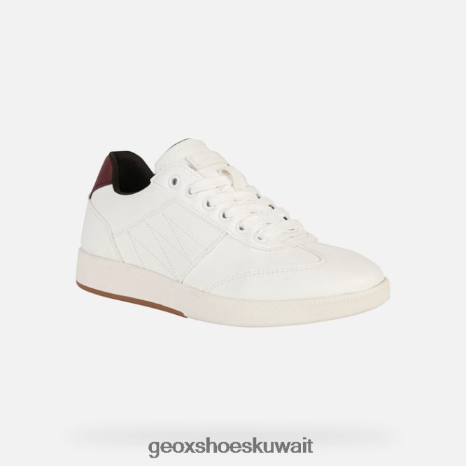 Geox BLL84T253 Meleda Woman White/Dark Burgundy