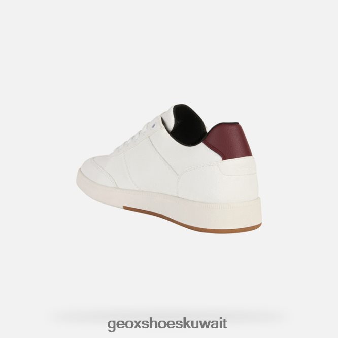 Geox BLL84T253 Meleda Woman White/Dark Burgundy