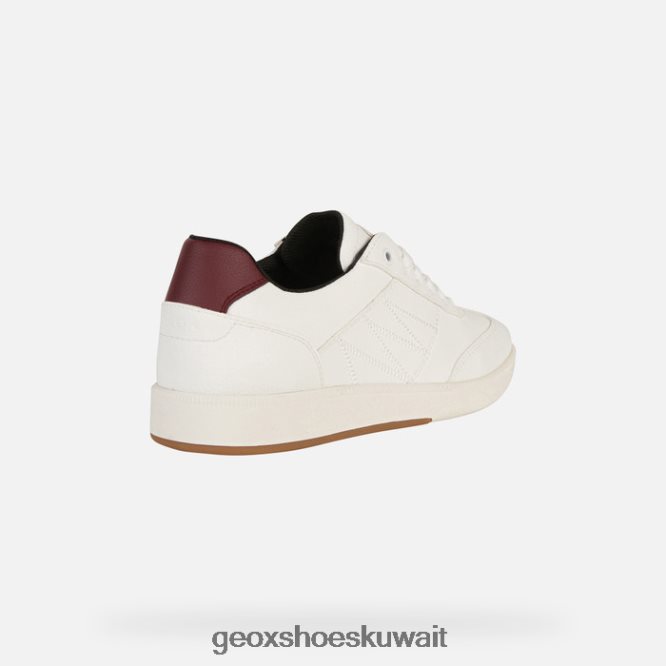 Geox BLL84T253 Meleda Woman White/Dark Burgundy