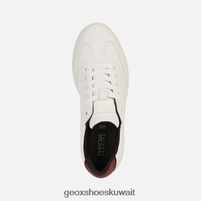 Geox BLL84T253 Meleda Woman White/Dark Burgundy
