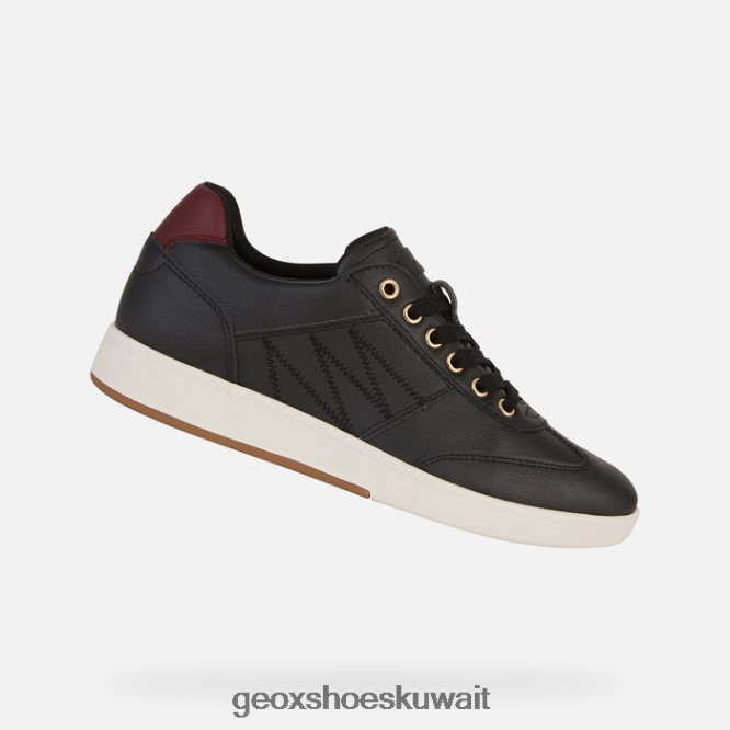 Geox BLL84T254 Meleda Woman Black/Dk Burgundy