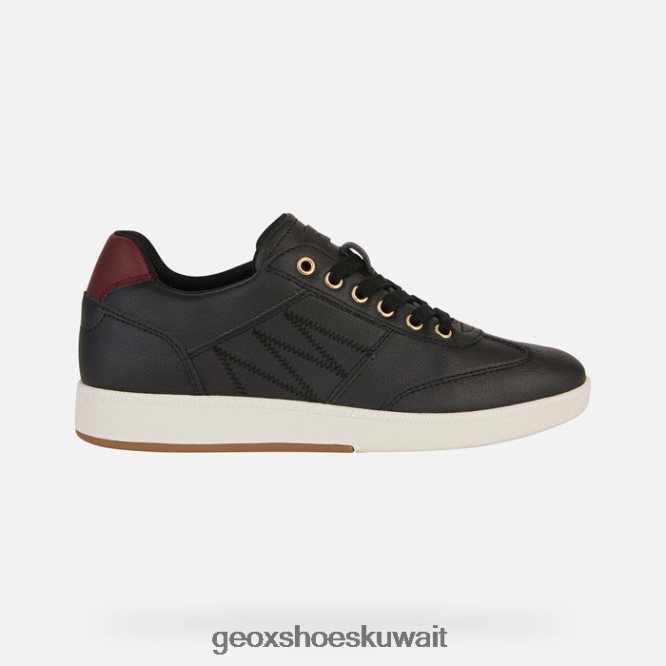 Geox BLL84T254 Meleda Woman Black/Dk Burgundy