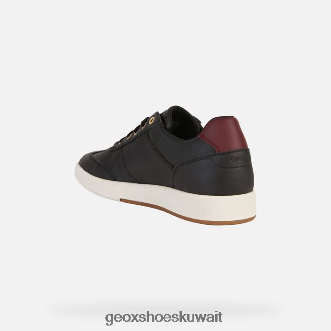 Geox BLL84T254 Meleda Woman Black/Dk Burgundy