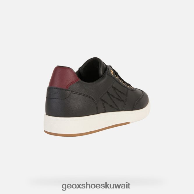 Geox BLL84T254 Meleda Woman Black/Dk Burgundy