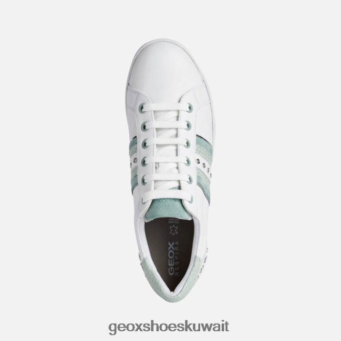 Geox BLL84T318 Jaysen Woman White/Lt Green