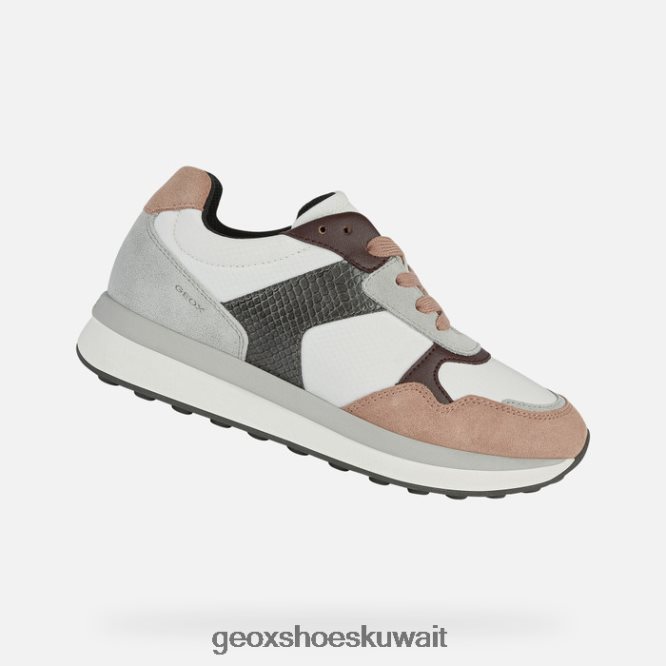 Geox BLL84T378 Runntix Woman White/Dark Pink