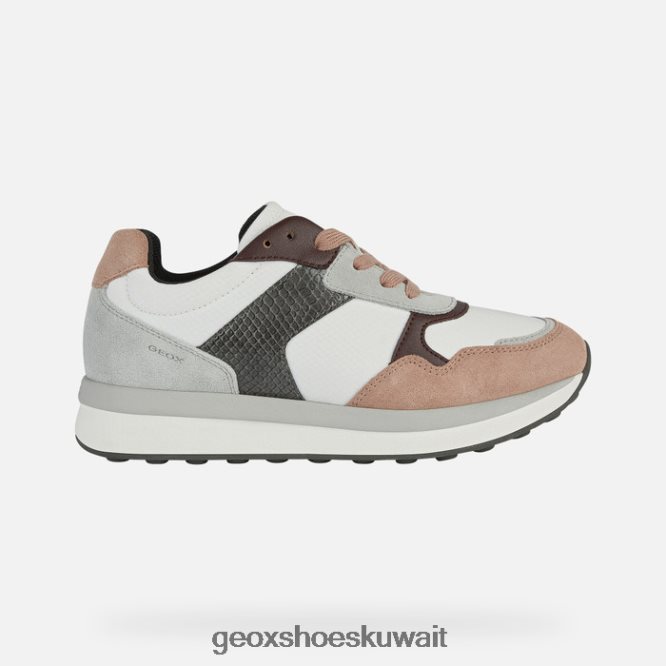 Geox BLL84T378 Runntix Woman White/Dark Pink