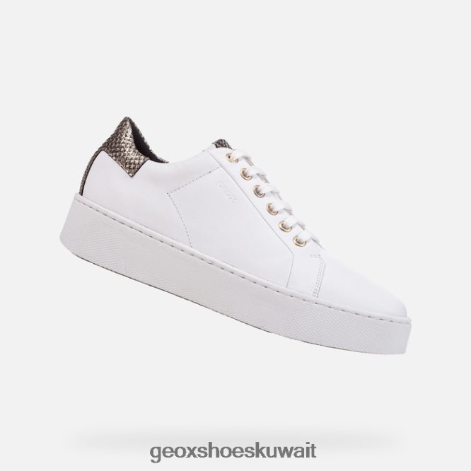 Geox BLL84T394 Skyely Woman White/Light Gold