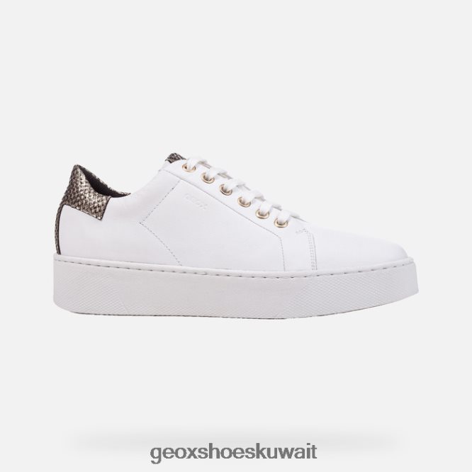 Geox BLL84T394 Skyely Woman White/Light Gold