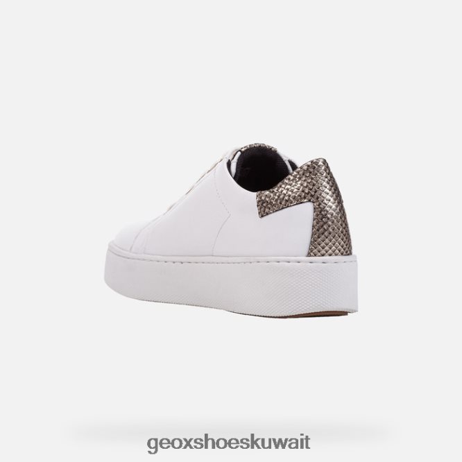 Geox BLL84T394 Skyely Woman White/Light Gold