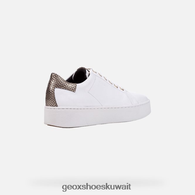 Geox BLL84T394 Skyely Woman White/Light Gold