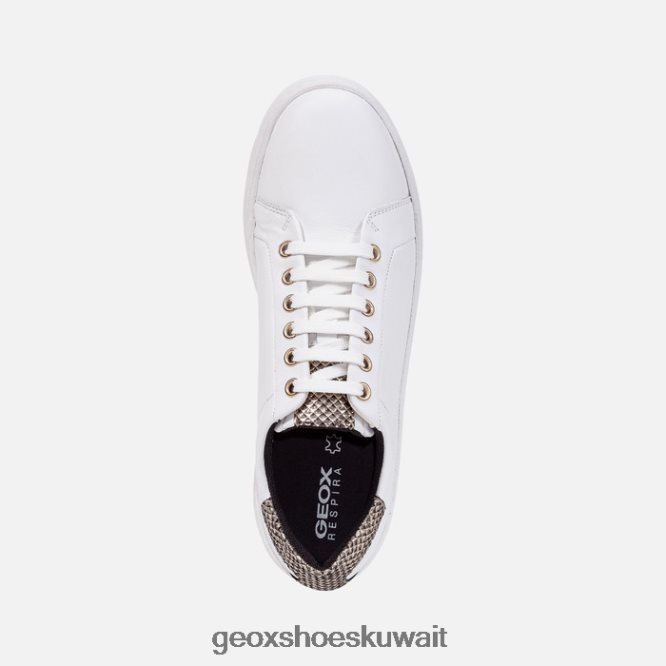 Geox BLL84T394 Skyely Woman White/Light Gold