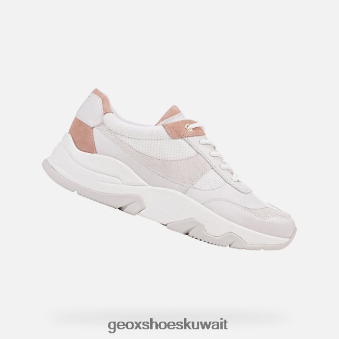 Geox BLL84T416 Kristene Woman White/Dark Pink
