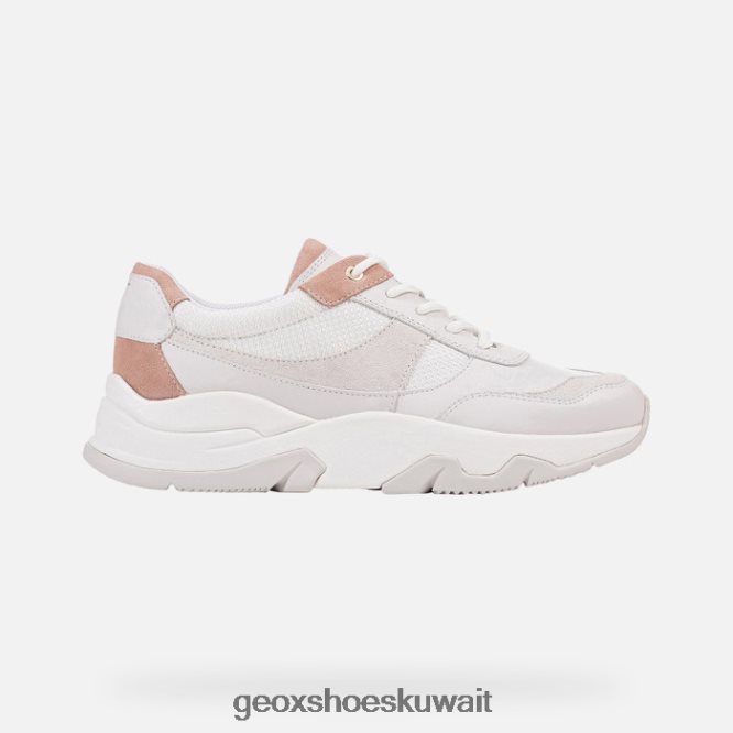 Geox BLL84T416 Kristene Woman White/Dark Pink
