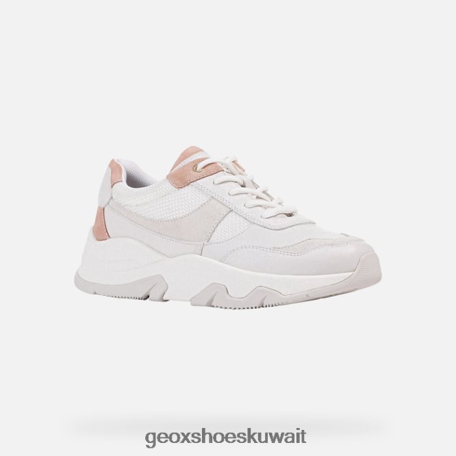 Geox BLL84T416 Kristene Woman White/Dark Pink