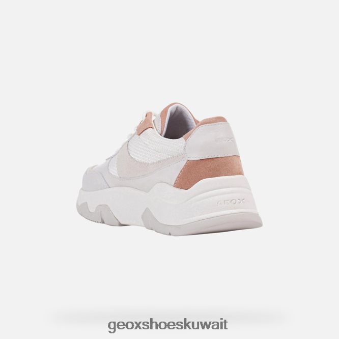 Geox BLL84T416 Kristene Woman White/Dark Pink