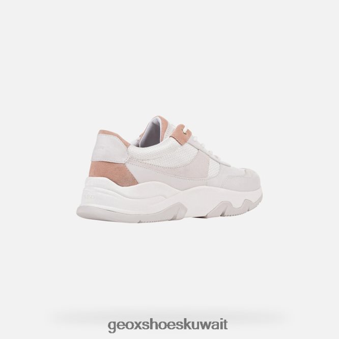 Geox BLL84T416 Kristene Woman White/Dark Pink