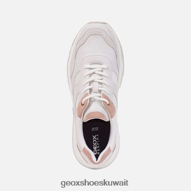 Geox BLL84T416 Kristene Woman White/Dark Pink