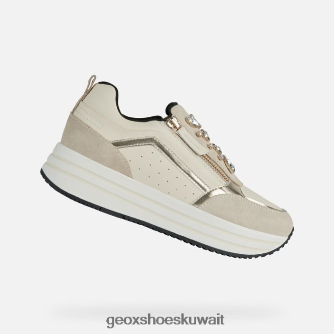 Geox BLL84T447 Kency Woman Light Taupe/Cream