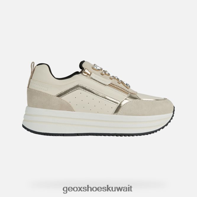 Geox BLL84T447 Kency Woman Light Taupe/Cream