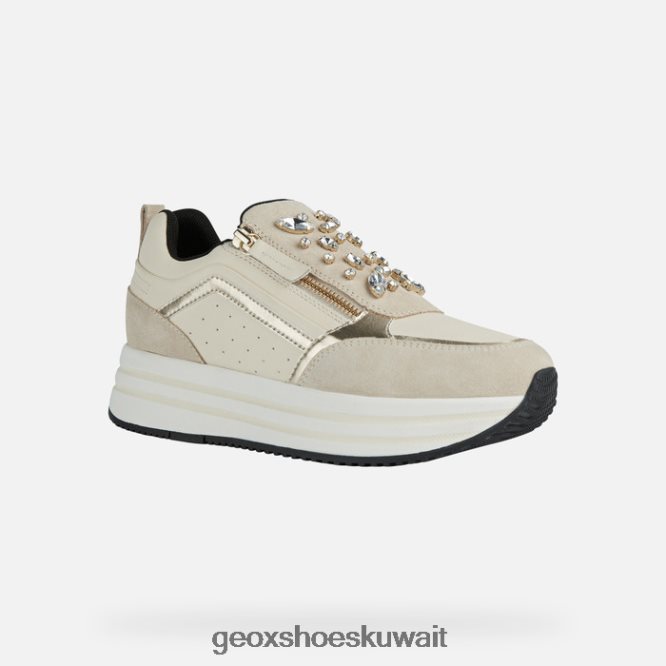 Geox BLL84T447 Kency Woman Light Taupe/Cream
