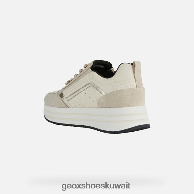 Geox BLL84T447 Kency Woman Light Taupe/Cream