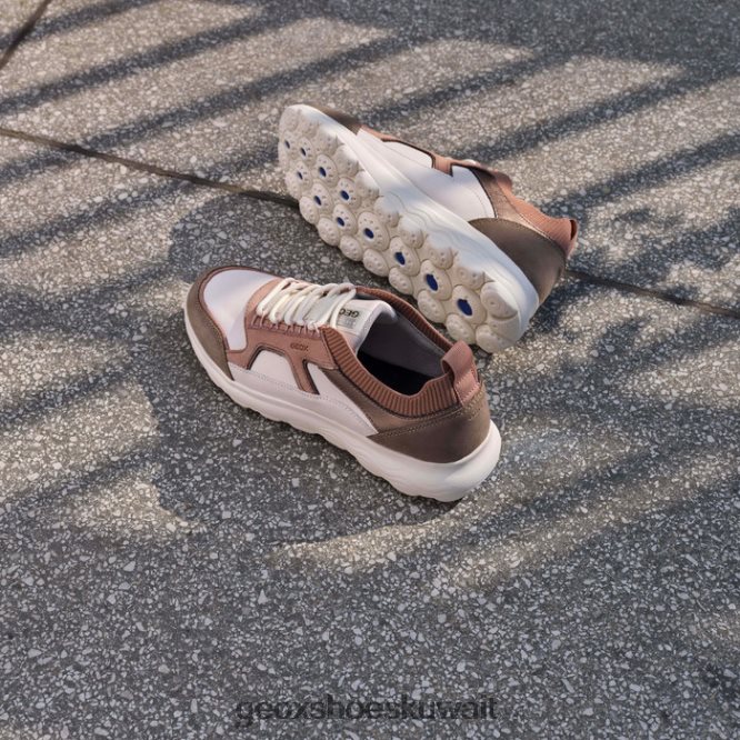 Geox BLL84T459 Spherica Woman Off White/Dark Rose
