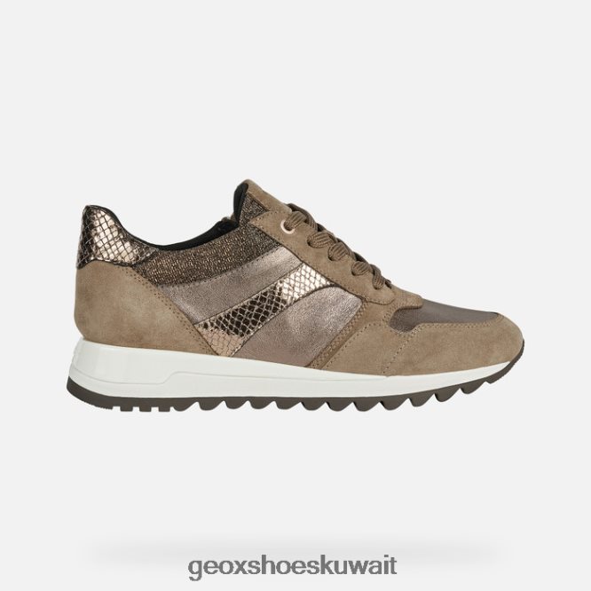 Geox BLL84T566 Tabelya Woman Dark Beige