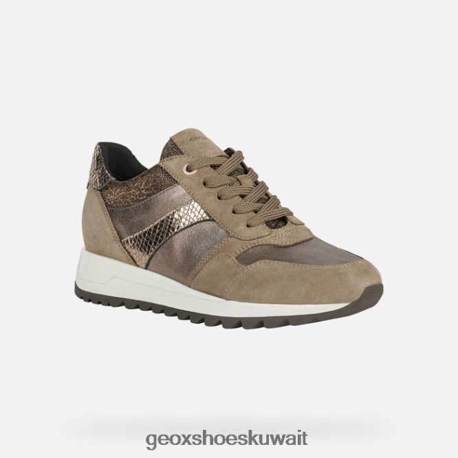 Geox BLL84T566 Tabelya Woman Dark Beige