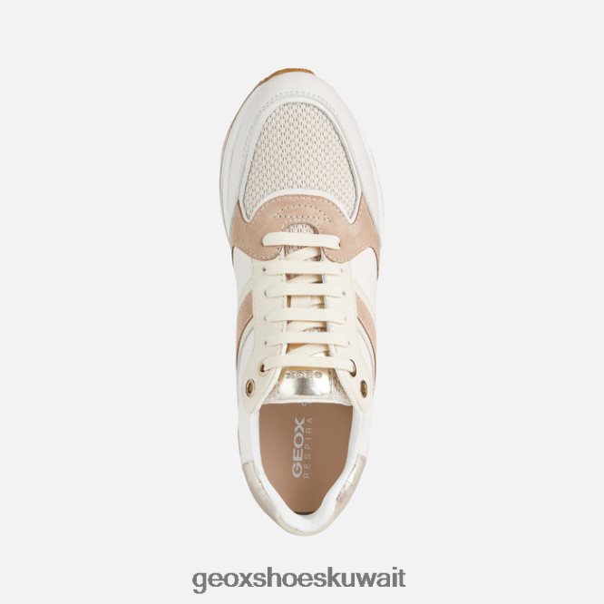 Geox BLL84T575 Kency Woman Off White/Dk Skin