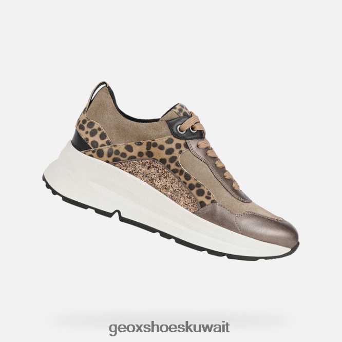 Geox BLL84T608 Backsie Woman Dark Beige/Tobacco